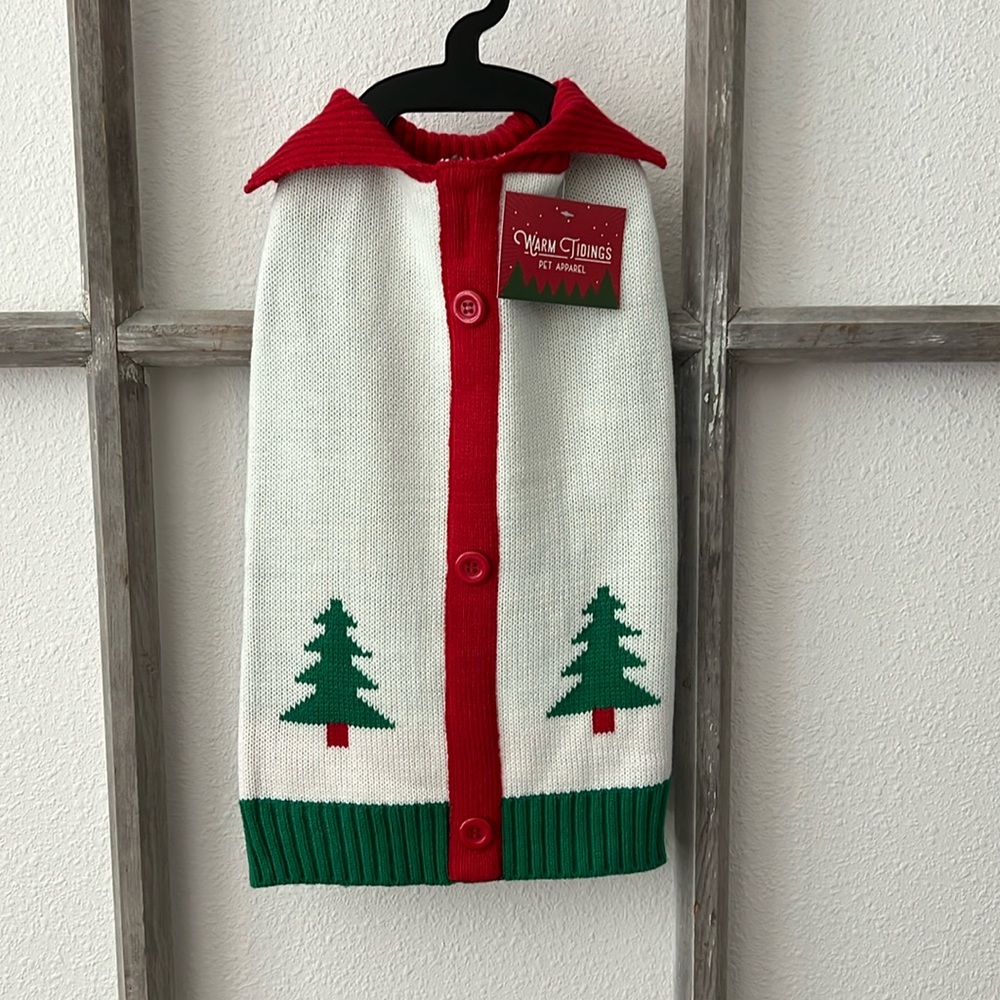 NEW Warm Tidings Dog Sweater